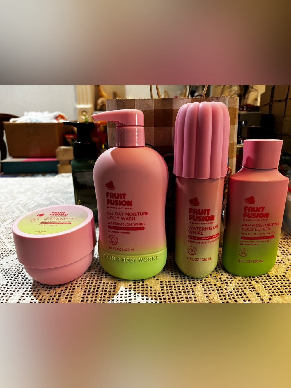 (2026)Bath & Body Works Fruit Fusion Watermelon Whirl Body Wash & Mist